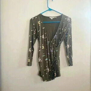 Boden floral faux wrap top‎ 2